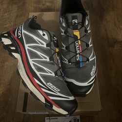Salomon XT6 Pewter/Aurora Red Sz. 9