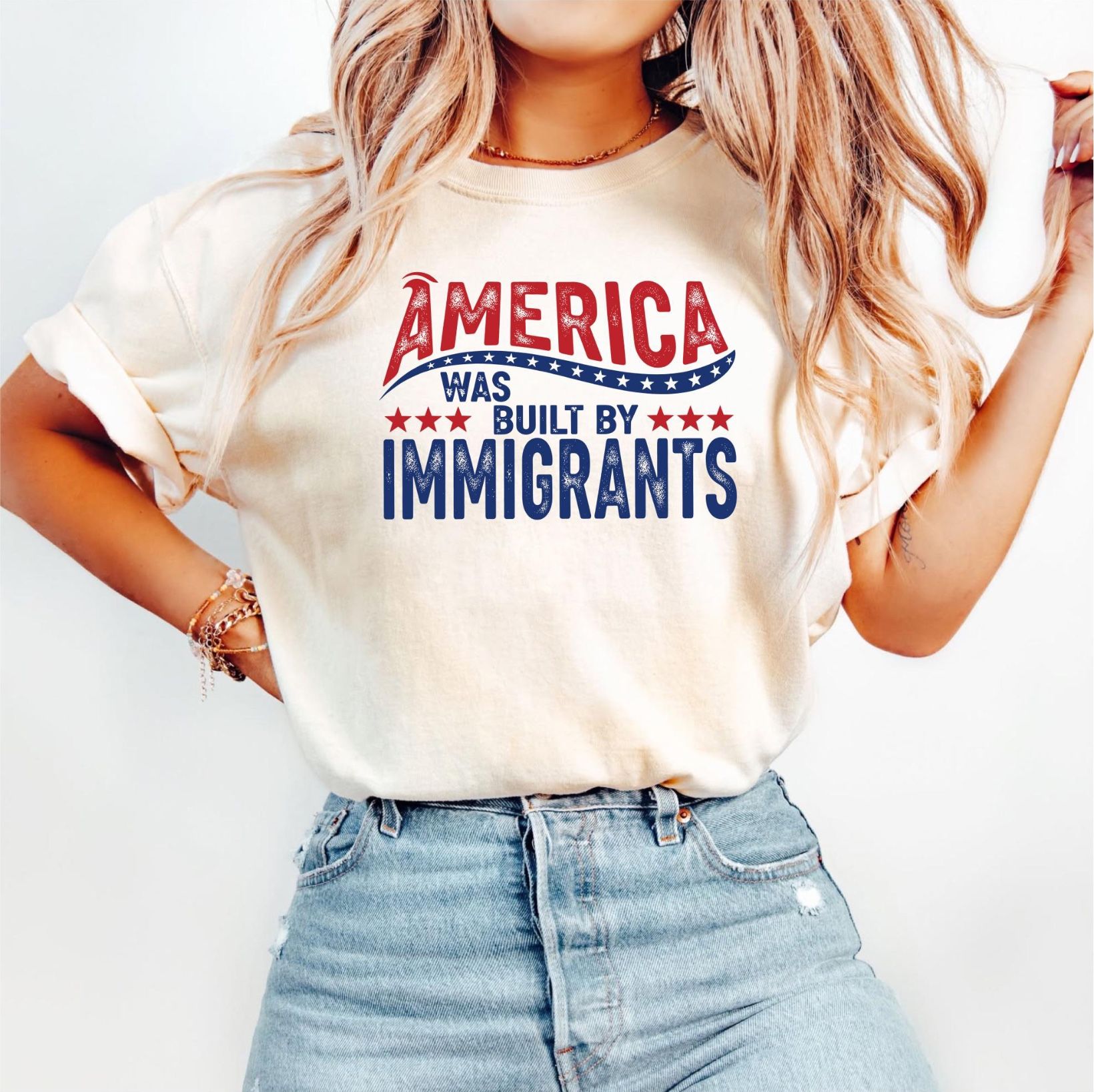 America Was Built On Immigrants Shirt, Protest Shirts