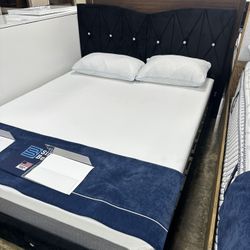 NEW QUEEN SIZE SOL BED WITH PROMOTIONAL MATTRESS AND FREE DELIVERY 