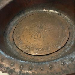Hand made copper vintage bowl