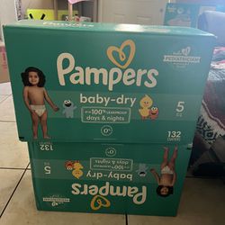 Pampers size 5 35$ each 