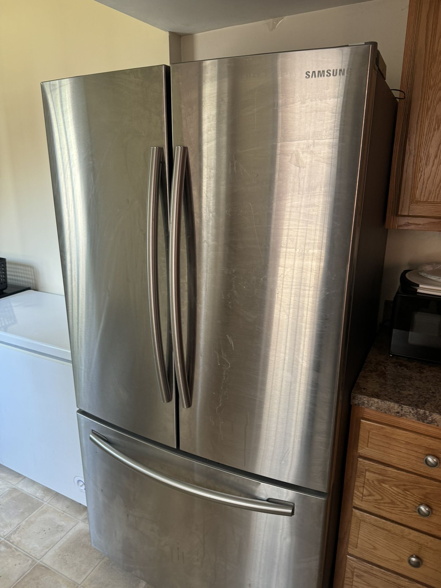Stainless Samsung Refrigerator 