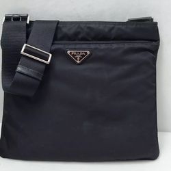 Prada Tessuto Black Crossbody Bag