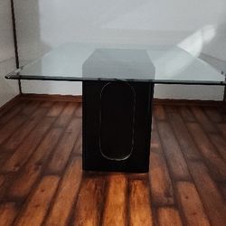 Glass Top Dining Table