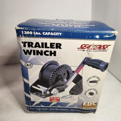 Seasense Trailer Winch New Open Box 1200 lb 20' Strap Boat Marine Car Motorcycle