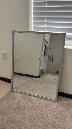 Mirror. Grayish.