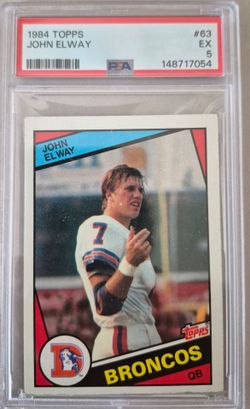 1984 topps John Elway PSA 5