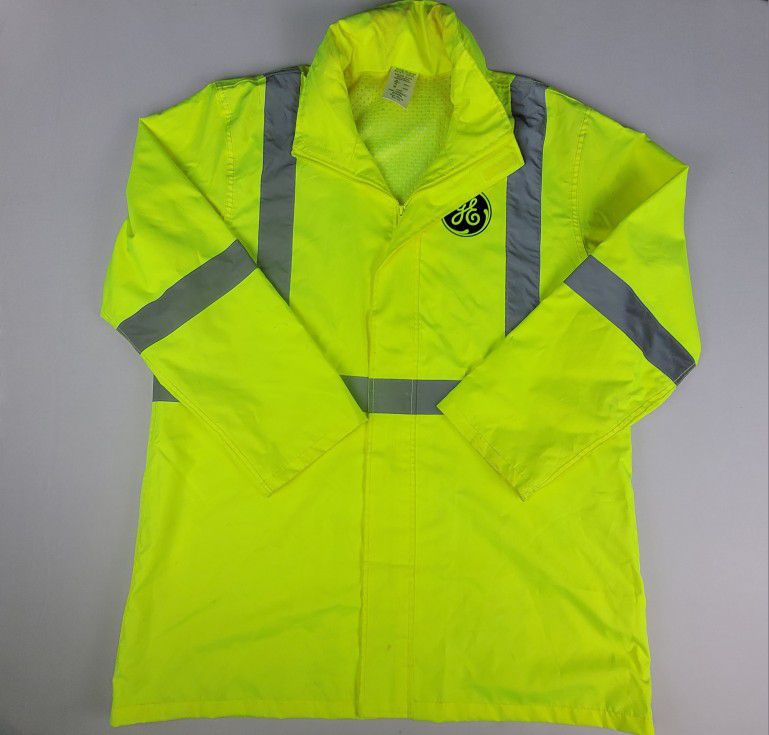 Body Guard Safety Gear High Visibility Reflective Rain Jacket & Pants Men's L/XL