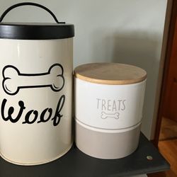 Dog Food And Treat Jars 
