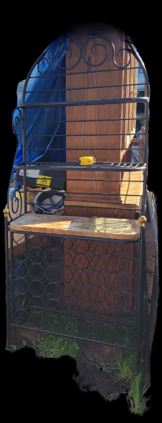 Bakers Rack With Wine Rack