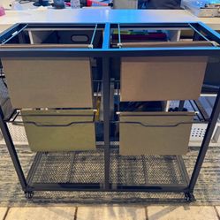Rolling Metal Filing Cart 