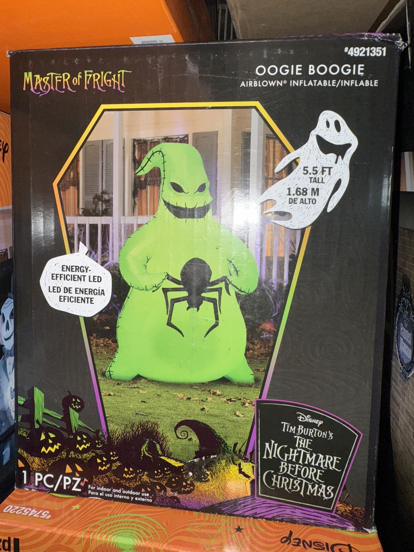 Disney 5.5-ft Lighted The Nightmare Before Christmas Oogie Boogie Inflatable