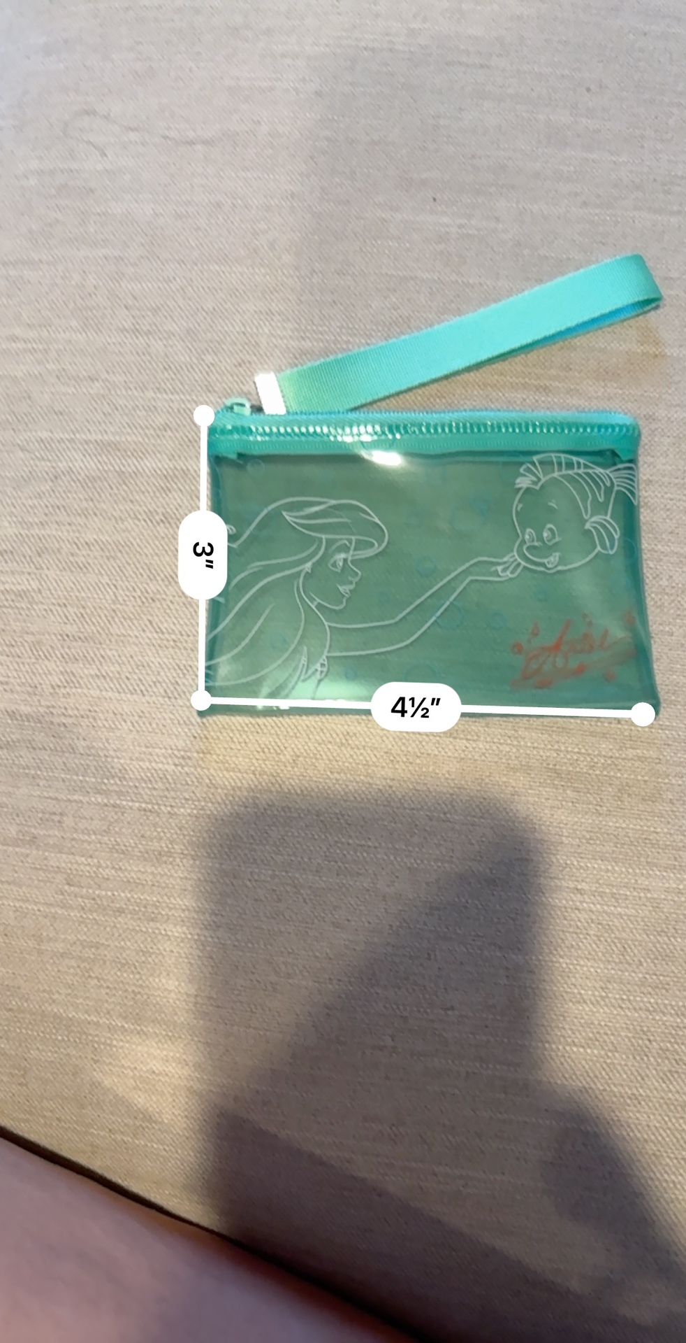 Disney Pouch Little Mermaid Wristlet 
