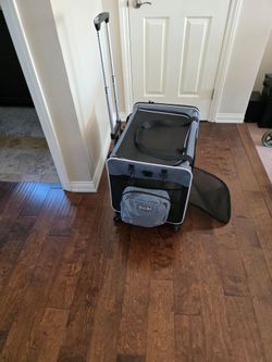 Cat carrier on wheels