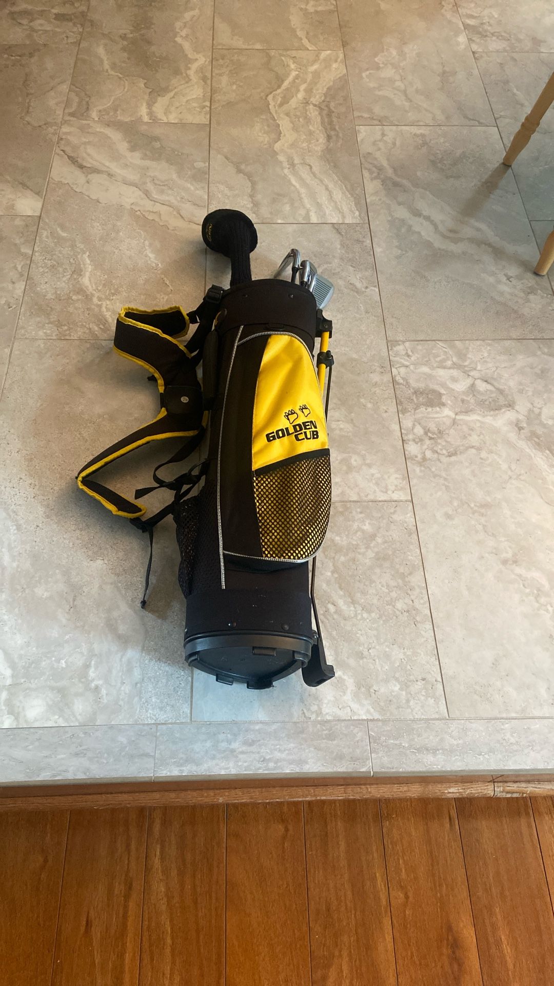 Jr, Golden Golf Club Set And bag