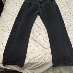 Black Levis Mens 501s 38x30