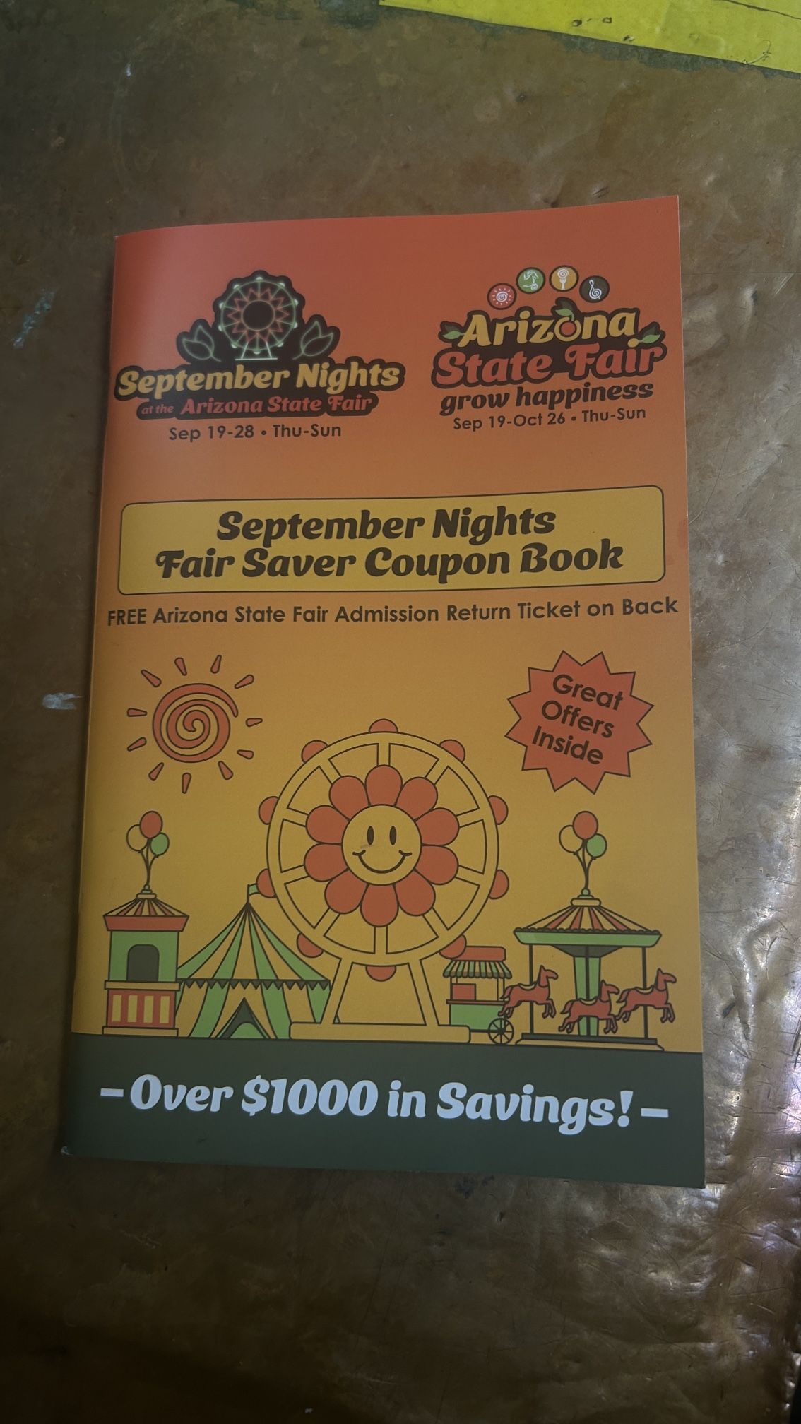 Az State fair Coupon Book