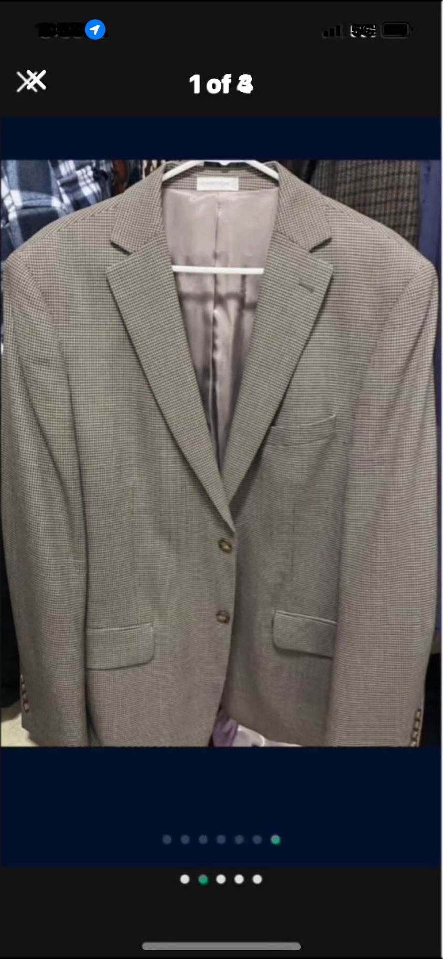 2 Perfect Condition Men’s Size 44 Reg Sport Coats Great Deal Chaos And Geoffrey Beene