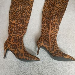Women's Leopard Print Boots