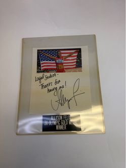 Allyson Felix Signed Loyal Studios Olympic Display