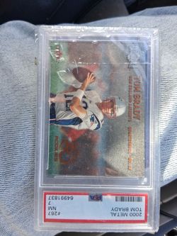 Tom Brady rookie card very rare. Value will go up .