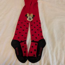 Minnie Mouse Tights Baby Girl Size 18-24 