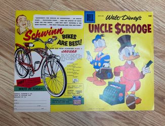 1958 Walt Disney Uncle Scrooge #22 Cover Production Proof Carl Barks