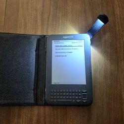 Kindle 3G + Wi-Fi (3rd Gen) w/Cover, New Battery, Works