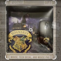 New Harry Potter Wizarding World 3pcs Gift Set Mouse Tech Decal Mouse Pad 
