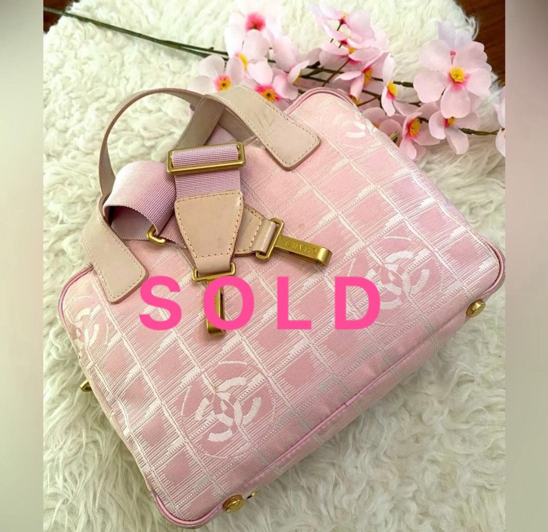 SOLD‼️Chanel Travel Line Two Way Crossbody Bag Pink