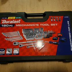 180pc Duralast Socket mechanics tool set