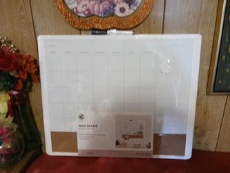 New  16" × 20" Calendar Dry Erase Board  $20