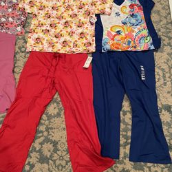 Scrub Outfits (2) KID THEMES!!Never Worn!!