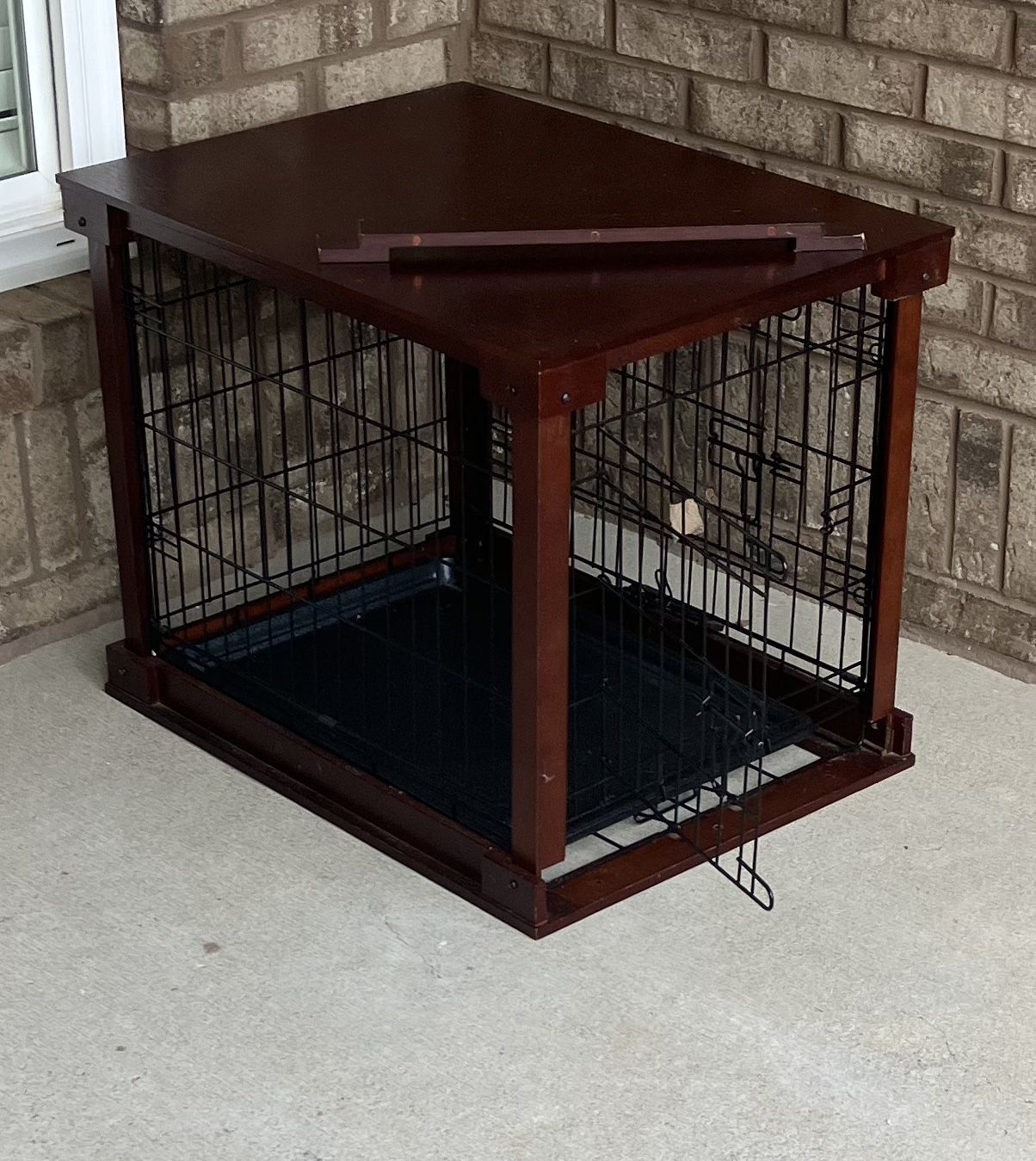 End Table dog Crate