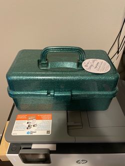 Craftgear Teal Glitter Storage Caddy