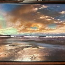 Mike Calascibetta Art Print In Dark Wood Frame 