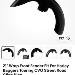 Harley Front Fender 21inch Tire Size