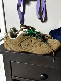 New balance miu miu brown suede sneakers size 38