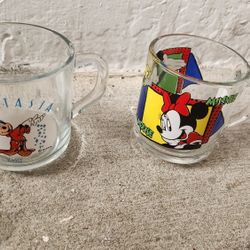 2 Walt Disney mugs. Mickey and Minnie, and Fantasia