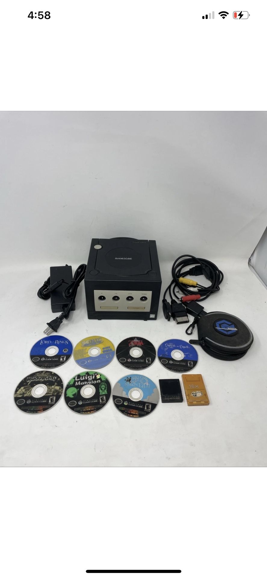 GameCube DOL-001(usa) W/ Best 7 Games($300),memory Cards,Adapter,Cables, Cd Case