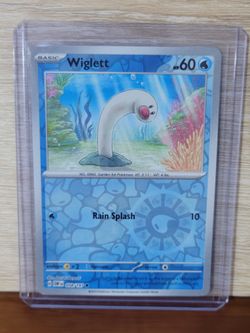 Wiglett - Pokémon TCG Card  - Reverse Holographic  - Mint