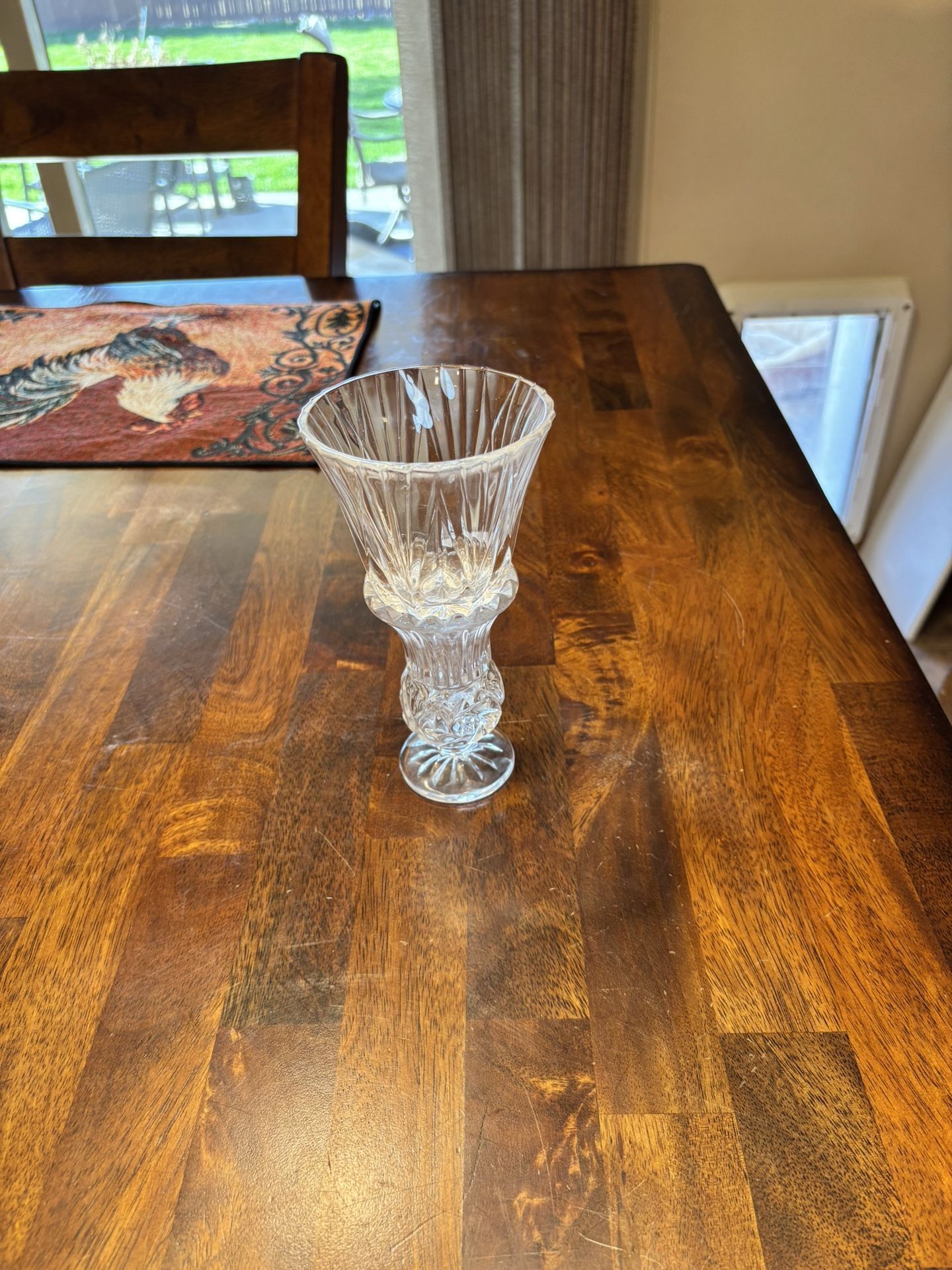 Vintage glass candleholder