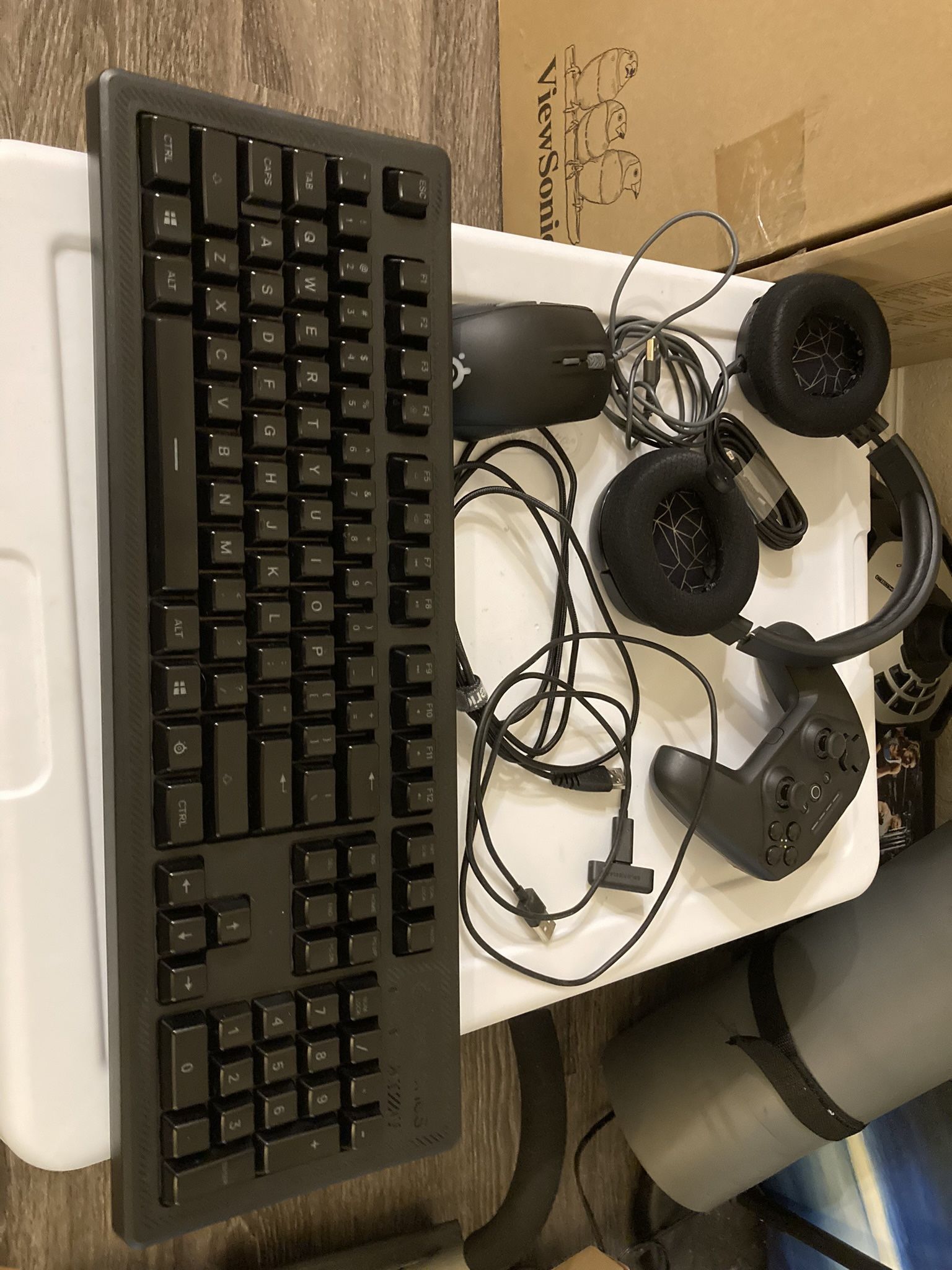SteelSeries Keyboard/Mouse/Controller/Headset combo