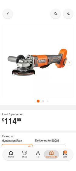 RIDGID
18V Cordless 4-1/2 in. Angle Grinder