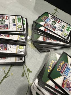 Pokémon Code Cards TCG - 75 Total