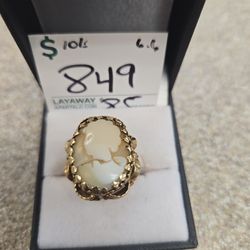 10k Gold birthstone ring