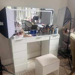 Makeup Desk (Vanity)  + chair