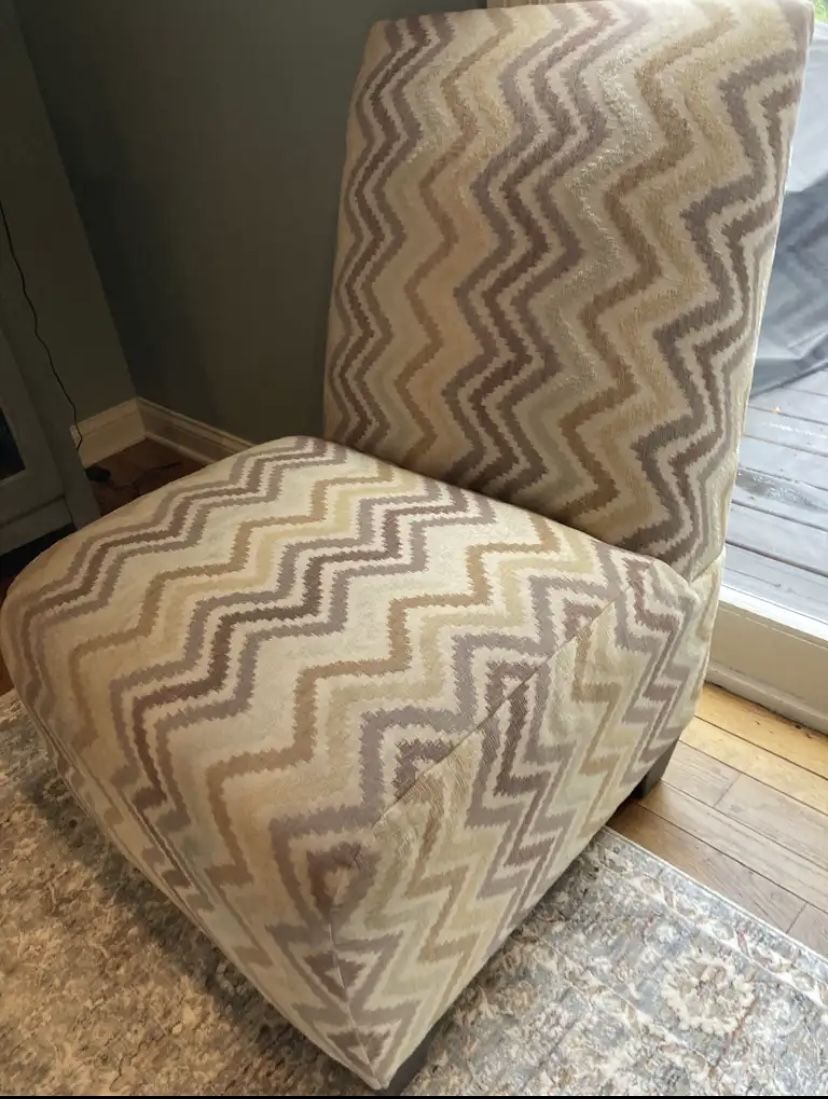 Patterned Fabric Chair - Will Deliver
