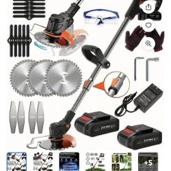 3in 1 Cordless Lawn Mower Lion Battery Handheld Trimmer 