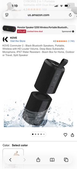 Kove Commuter 2 Dual Wireless Speaker